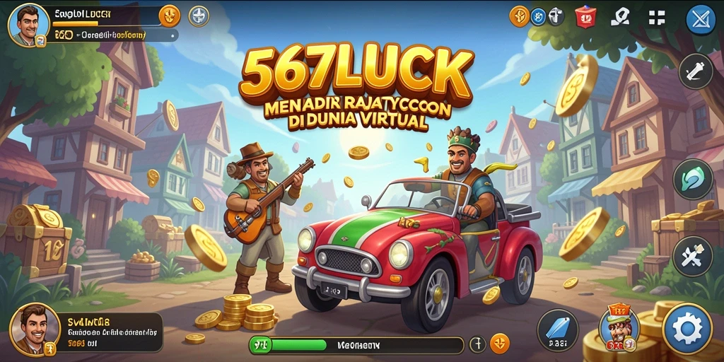 Tampilan gameplay menarik dari 567LUCK dengan mekanisme Tycoon.