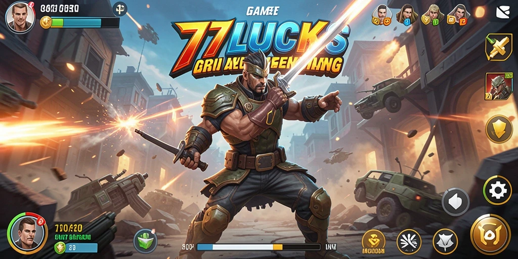 Tangkapan layar gameplay 77LUCKS yang intens dan menegangkan.