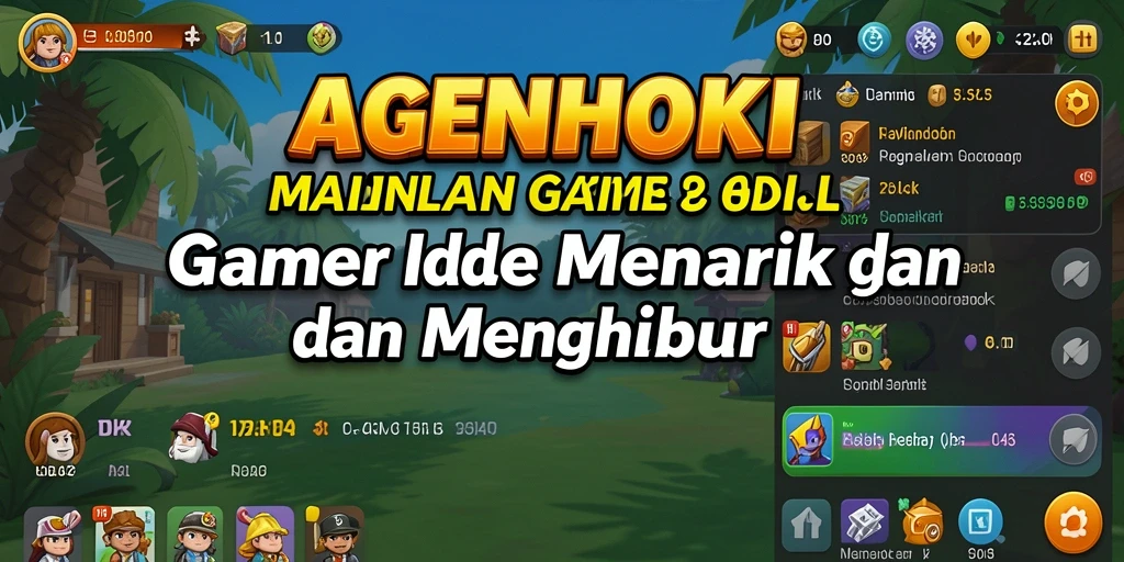 Tampilan gameplay <strong>AGENHOKI</strong> yang menarik dan penuh warna.