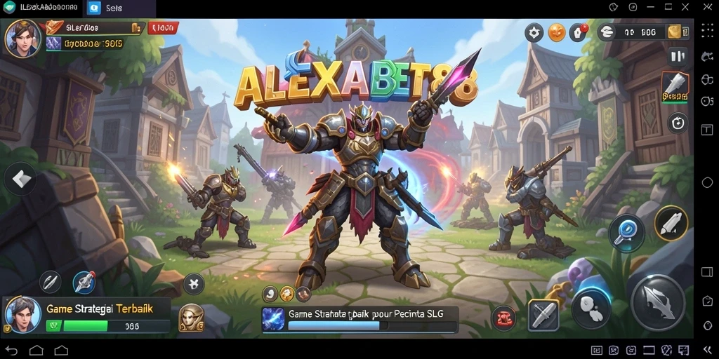 Tampilan gameplay SLG yang mendebarkan di ALEXABET88.