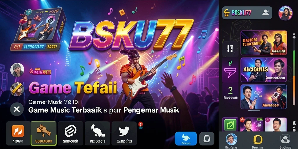 Screenshot gameplay <strong>BOSKU777</strong> menunjukkan pengalaman musik yang menyenangkan.