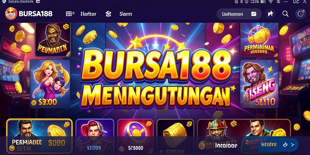 Screenshot utama BURSA188 menampilkan pengalaman bermain slot yang mengasyikkan.