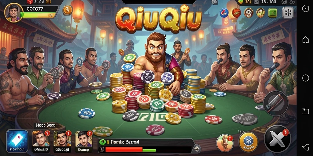 Gambaran seru gameplay QiuQiu di COO77.