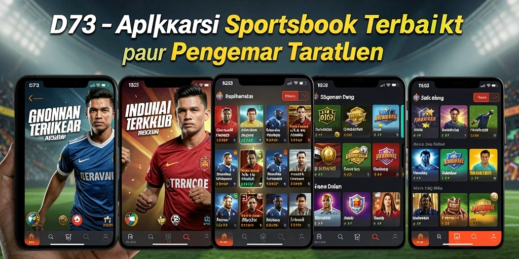 Tampilan D73 menampilkan antarmuka taruhan olahraga yang menarik dan interaktif.