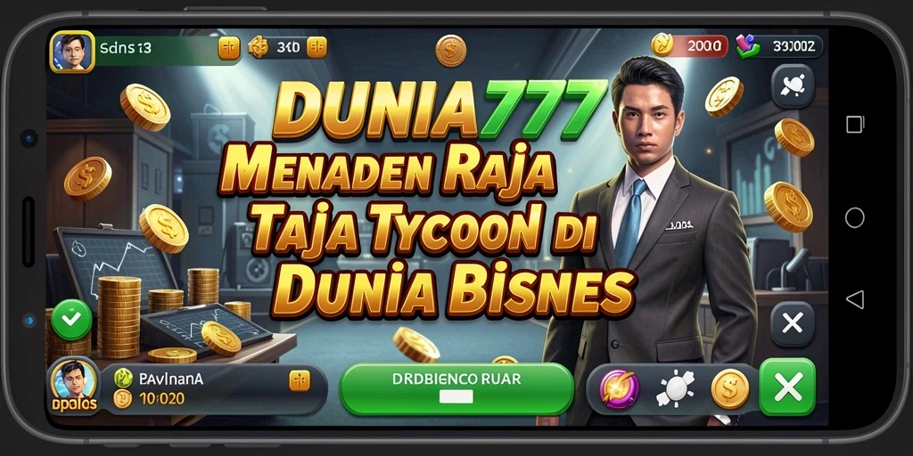 Tampilan gameplay DUNIA777 dengan strategi Tycoon yang mendalam.
