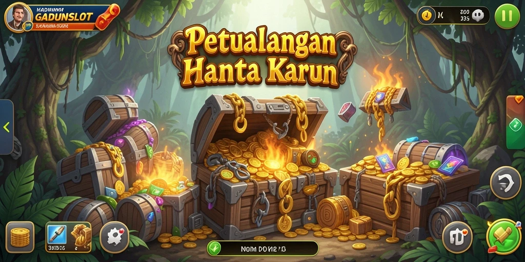 Tampilan gameplay GADUNSLOT yang menarik dan penuh warna.