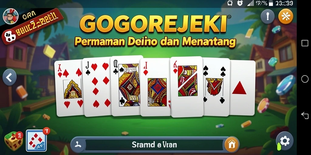 GOGOREJEKI menampilkan gameplay domino yang seru dan interaktif.
