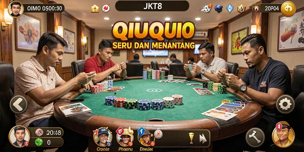 Screenshot gameplay QiuQiu yang menarik di JKT8.
