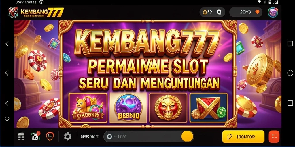 Screenshot gameplay KEMBANG777 dengan fitur slot yang mengasyikkan.