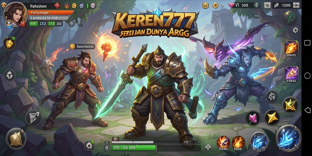 Tangkapan layar menampilkan petualangan seru dalam KEREN777.