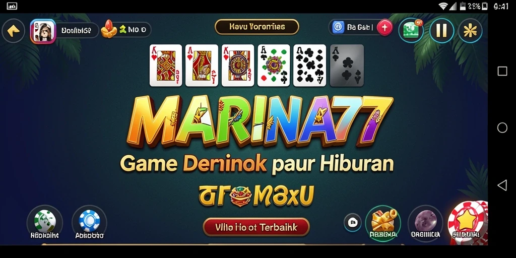 Screenshot gameplay MARINA77 menampilkan aksi seru permainan Domino.