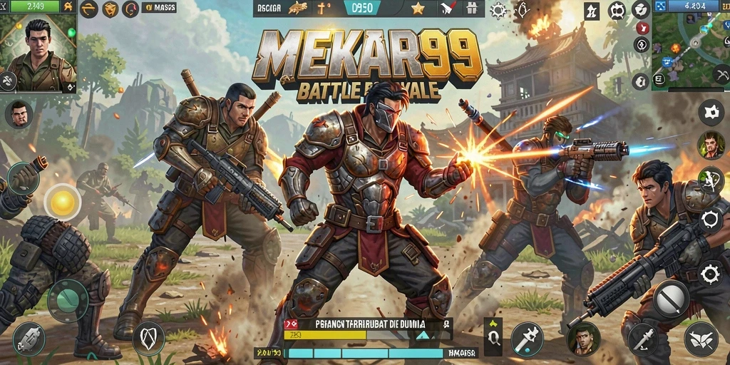Gameplay menegangkan di MEKAR99 dengan grafis yang memukau.