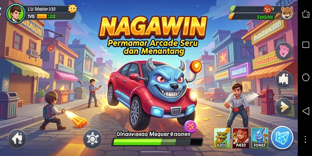 Gameplay seru NAGAWIN yang penuh tantangan.