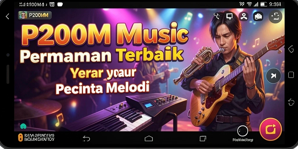 Tampilan gameplay P200M yang menakjubkan dan interaktif.