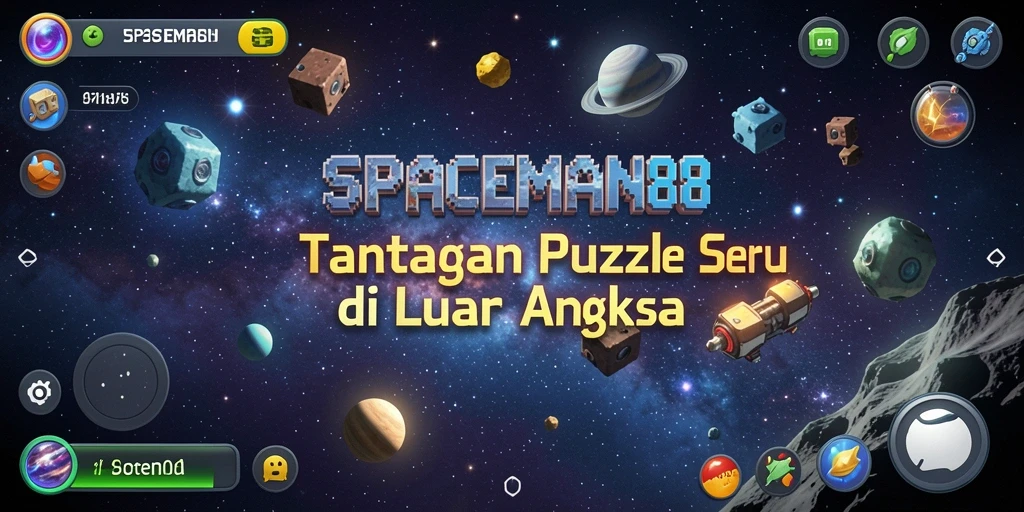 Gameplay menarik SPACEMAN88 saat menyelesaikan puzzle luar angkasa.
