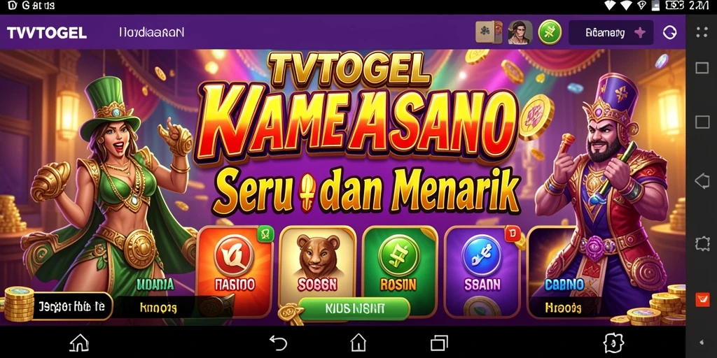 Screenshot gameplay menampilkan suasana Kasino yang seru.